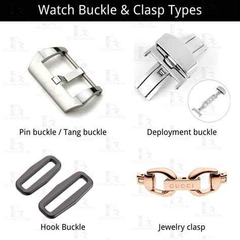 types of watch band clasps.